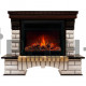 Каминокомплект RealFlame Бруклин (Country) с очагом MoonBlaze Deluxe Белый дуб (WT-614) MoonBlaze Deluxe Brass