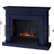 Каминокомплект RealFlame Marco с очагом 3D Cassette 630 (чёрная вставка) Индиго (NB-P015) black panel (без дров)