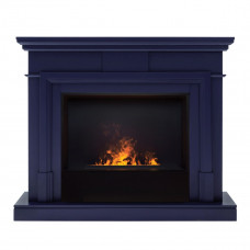 Каминокомплект RealFlame Marco с очагом 3D Cassette 630 (чёрная вставка) Индиго (NB-P015) black panel (без дров)