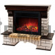 Каминокомплект RealFlame Бруклин (Country) с очагом MoonBlaze Deluxe Белый дуб (WT-614) MoonBlaze Deluxe Brass