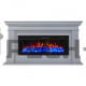 Каминокомплект RealFlame Леонардо (Ontario) 45 с очагом Joker 45 Белый дуб (WT-P614)